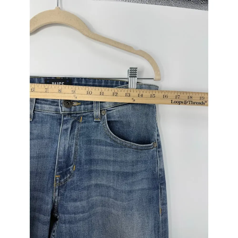PAIGE Lennox Slim Fit Jeans Men’s 29x29 Medium Wash Stretch Denim USA Made